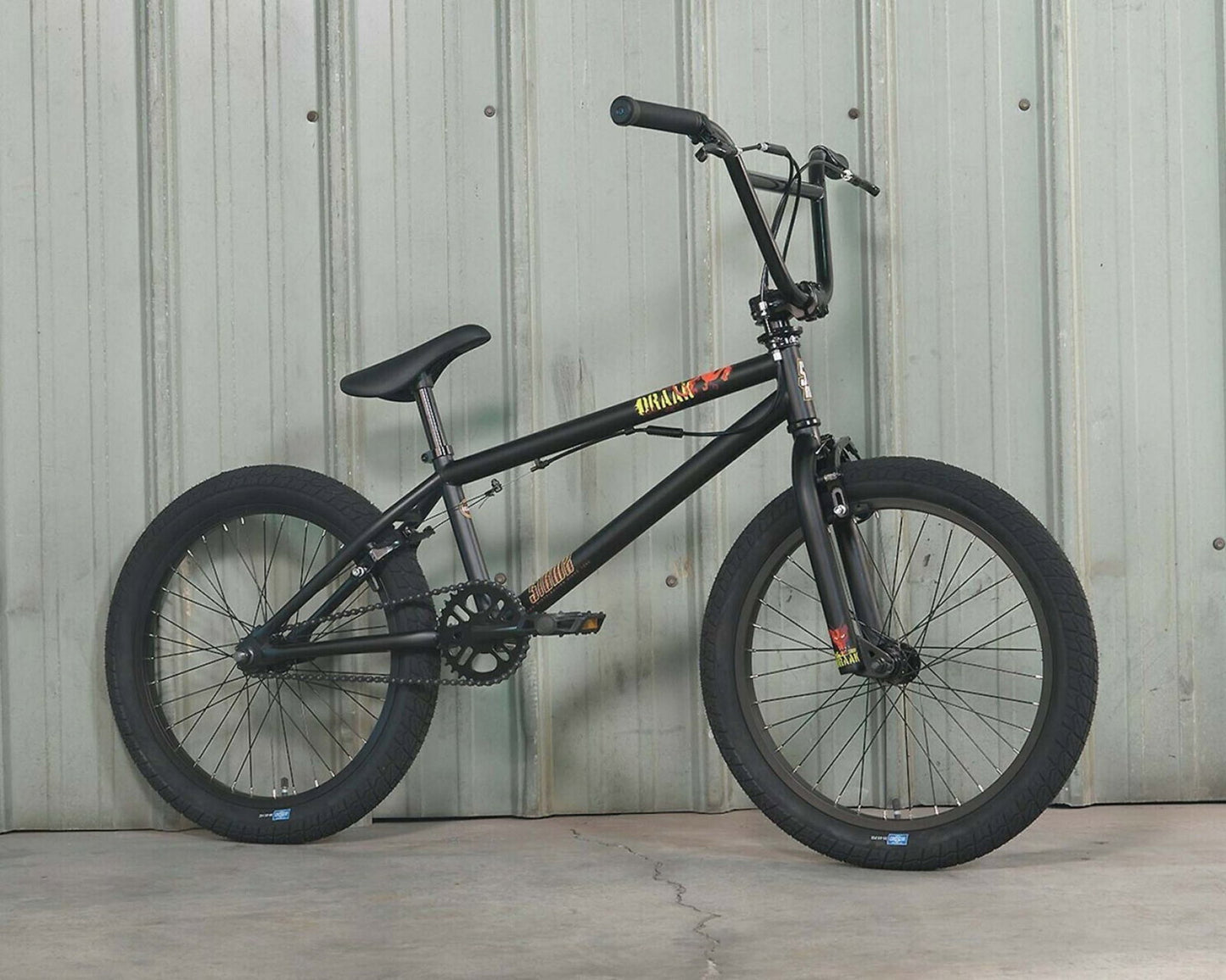 Sunday SI BMX Draak - 20 Zoll BMX Fahrrad | matte black