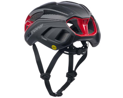 Cratoni C-Zero MIPS Rennrad Helm | black-red glossy-matt L-XL