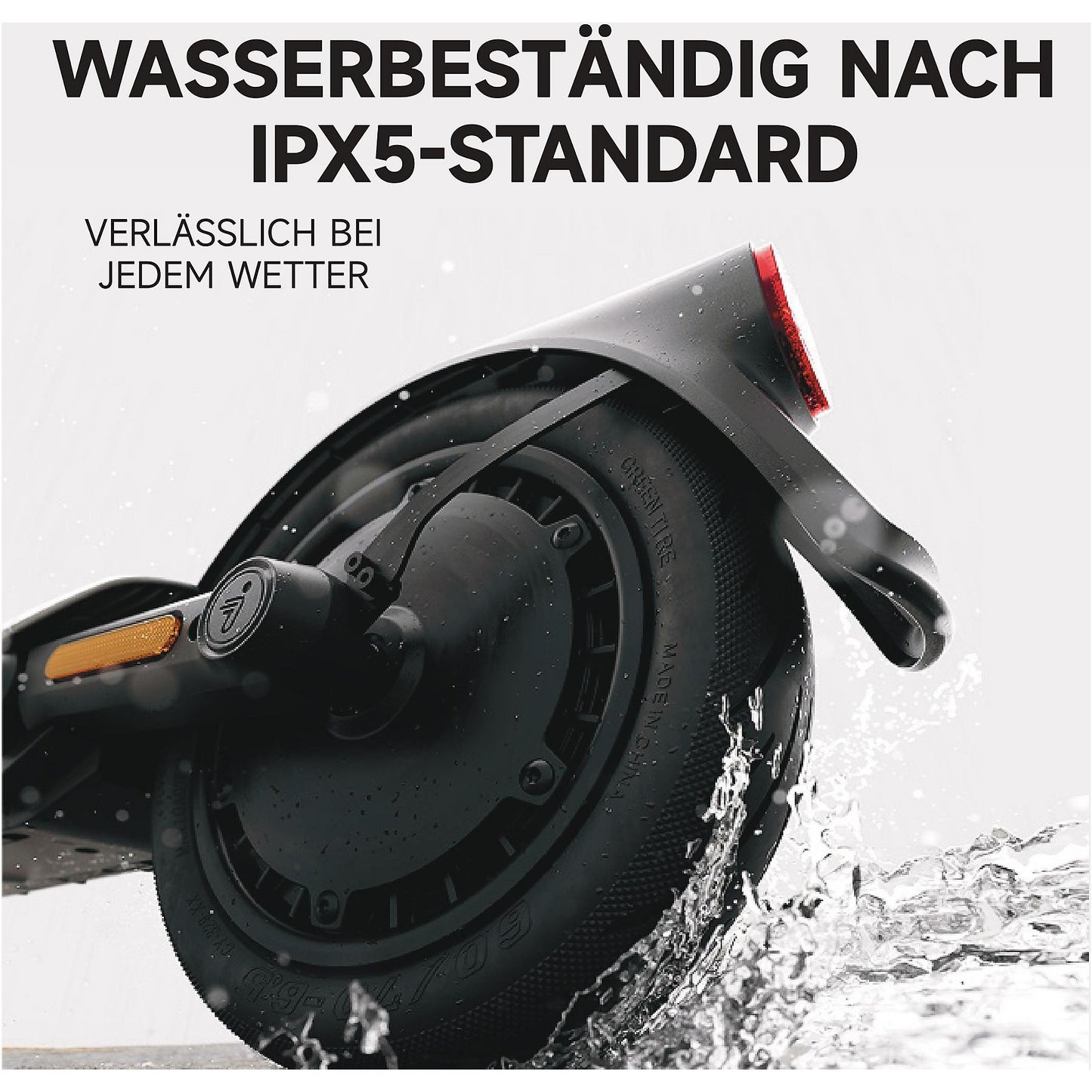 SEGWAY Ninebot E3 Pro D E-Scooter (10 Zoll, Schwarz / Silber / Rot)