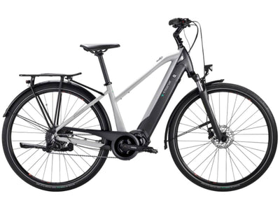 Bianchi T-Tronik T-Type ST Sunrace 9-Gang E6100 - Trapeze Elektro Trekking Bike | white-grey 43 cm