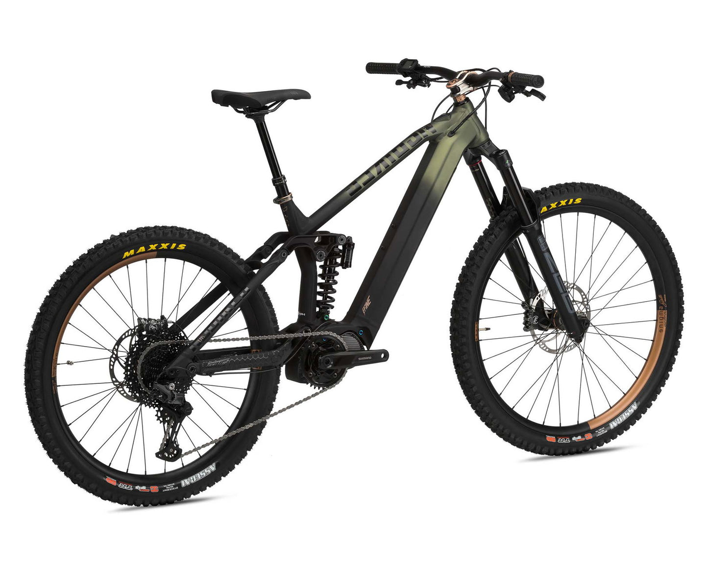 NS Bikes E-Fine 1 170 Shimano EP8/630Wh - Elektro MTB-Fully 2024| black-green M