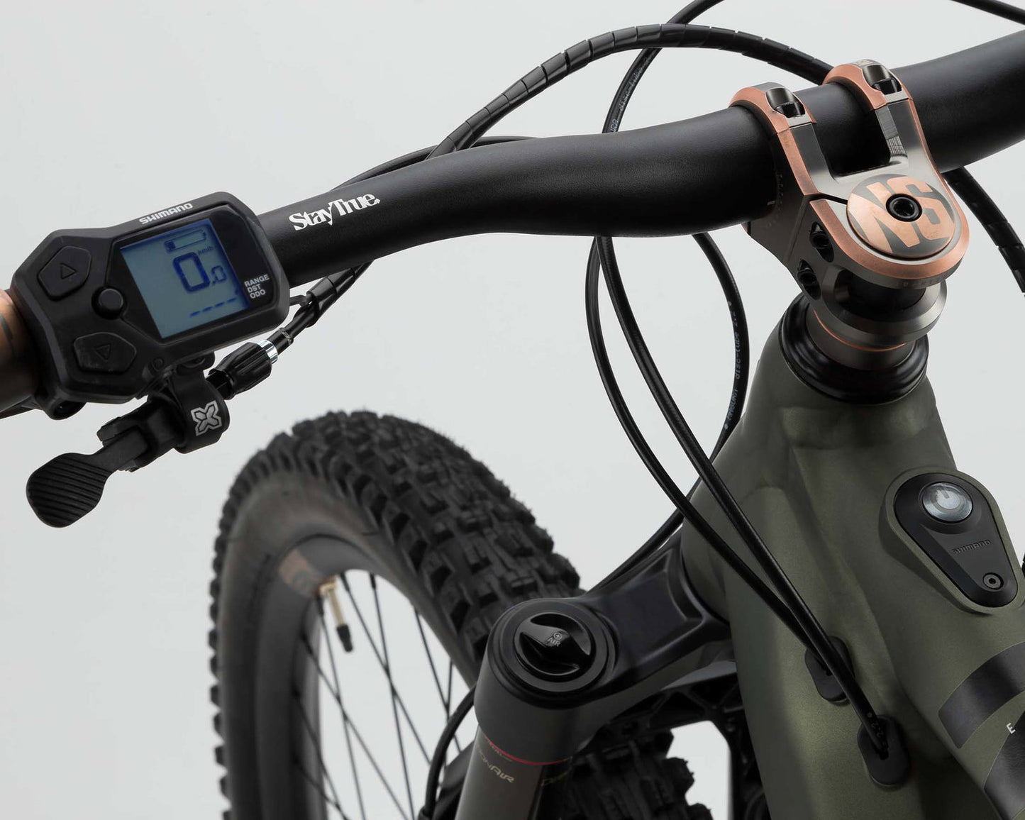 NS Bikes E-Fine 1 170 Shimano EP8/630Wh - Elektro MTB-Fully 2024| black-green M