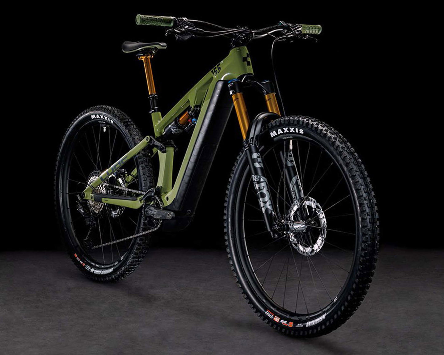 Cube Stereo Hybrid ONE55 C:68X TM 750 - Carbon Elektro MTB Fully | olive´n´chrome 29" - M