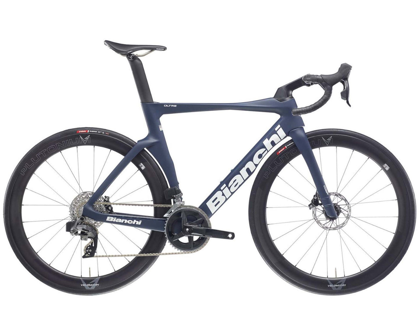 Bianchi Oltre Comp 105 Di2 2x12-fach - Carbon Rennrad 2025 | graphite-soft blue 55 cm