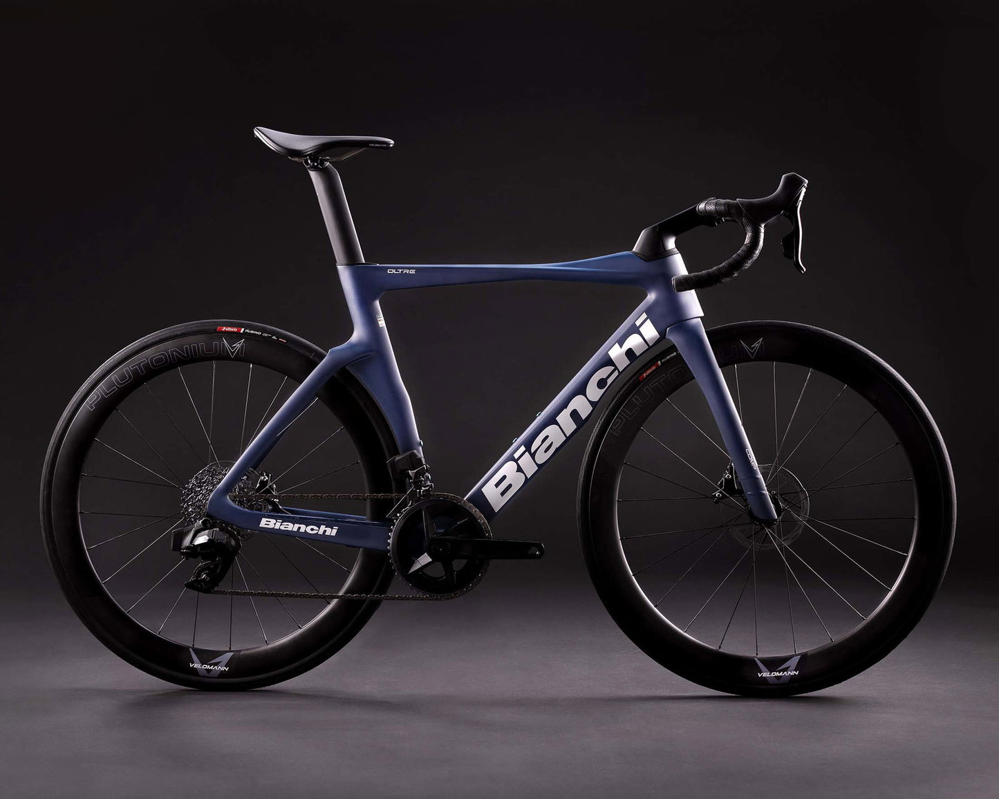 Bianchi Oltre Comp 105 Di2 2x12-fach - Carbon Rennrad 2025 | graphite-soft blue 55 cm