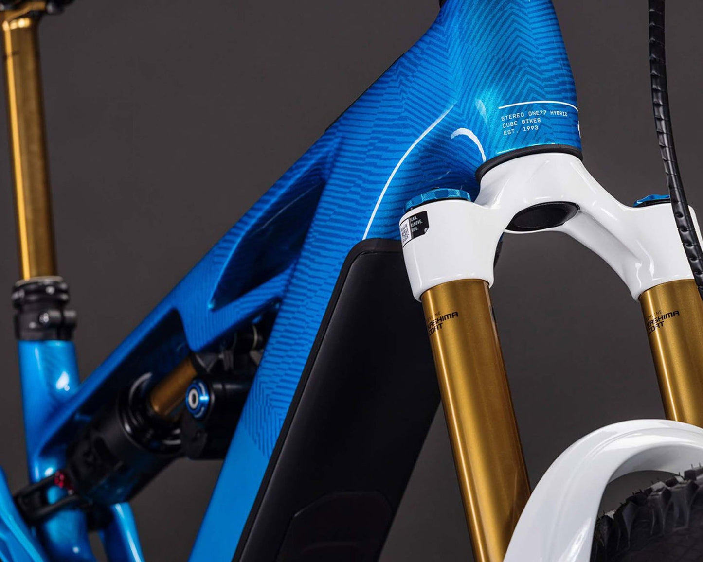 Cube Stereo Hybrid ONE77 HPC AT 800 - Carbon Mullet Elektro MTB Fully 2026 | actionteam 27.5"/29" - XL