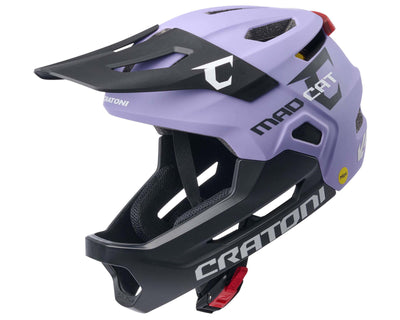 Cratoni MadCat MIPS - Kinder Fullface-Helm | purple-black matt S-M (49-56cm)