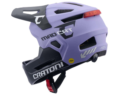 Cratoni MadCat MIPS - Kinder Fullface-Helm | purple-black matt S-M (49-56cm)
