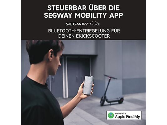 SEGWAY Ninebot KickScooter MAX G3 D E-Scooter (11 Zoll, Schwarz/Silber/Rot)