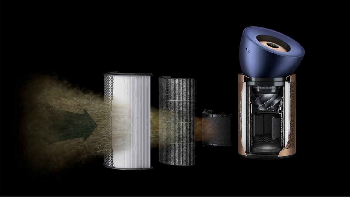 Dyson Purifier Big+Quiet Formaldehyde in Nachtblau/Gold