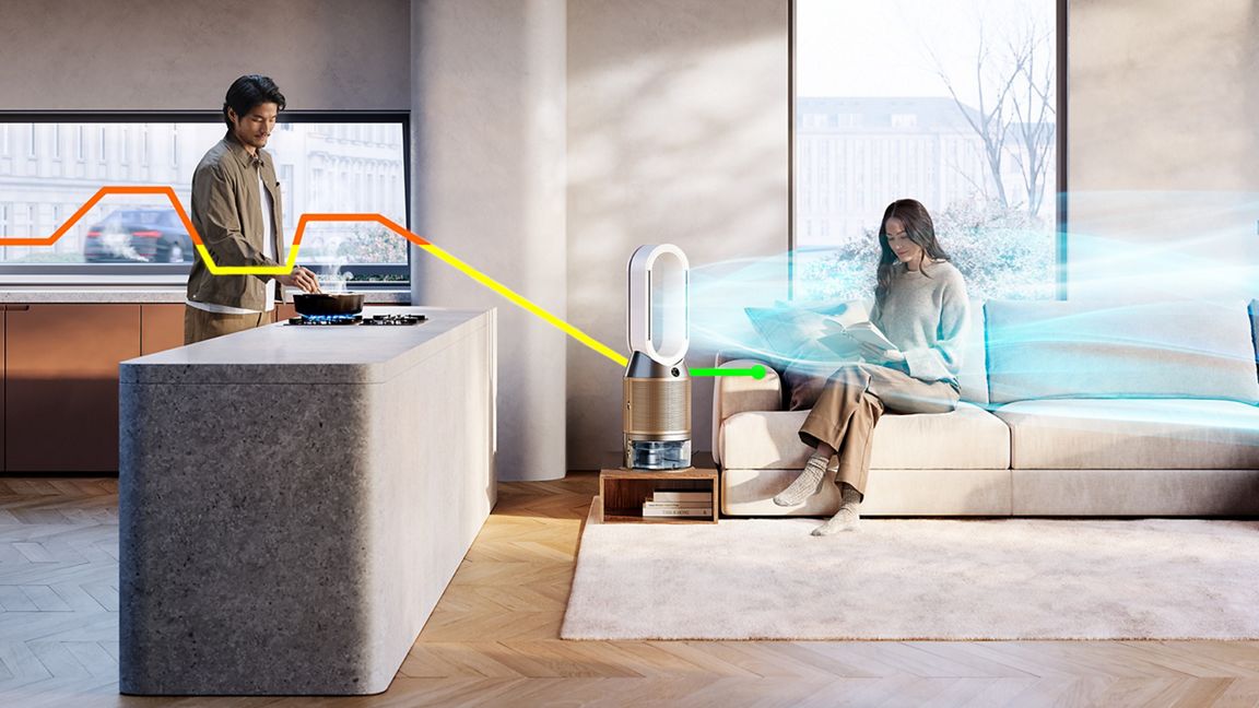 Dyson Purifier Humidify+Cool PH2 De-NOx PH05 (Weiß/Gold)
