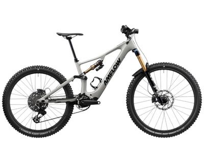 AMFLOW PX Carbon Pro 700Wh - Mullet E-MTB Fully | moonstone gray M